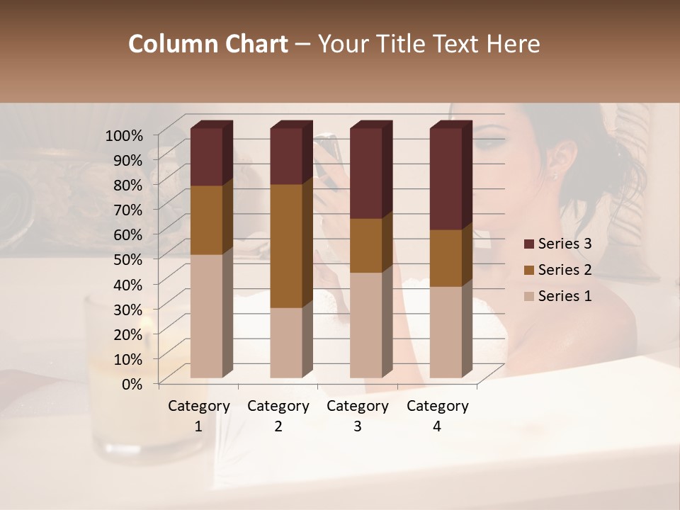 Wine Bath Glass PowerPoint Template