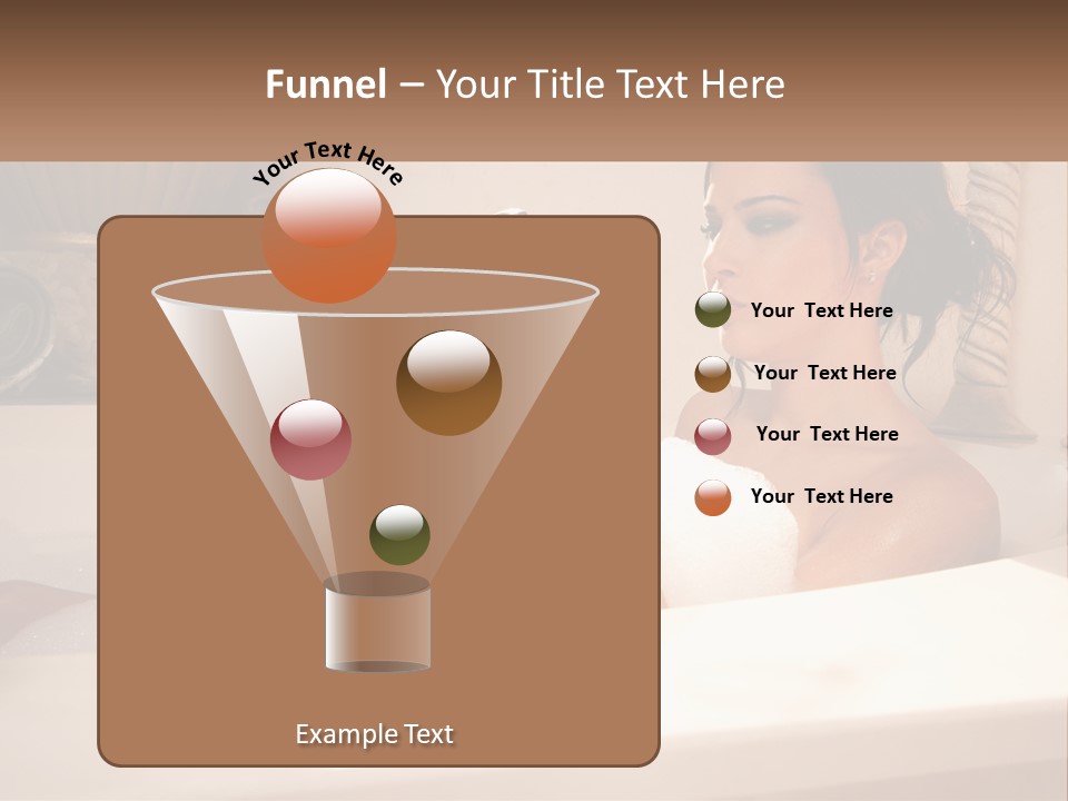 Wine Bath Glass PowerPoint Template