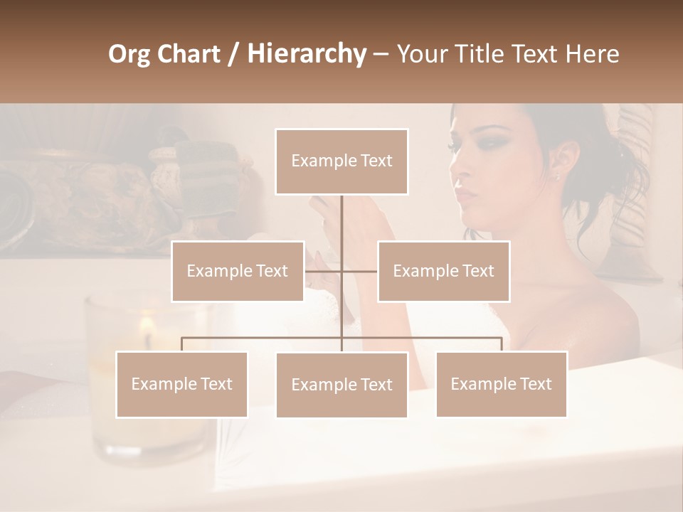 Wine Bath Glass PowerPoint Template