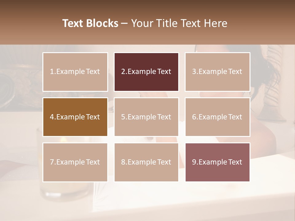 Wine Bath Glass PowerPoint Template