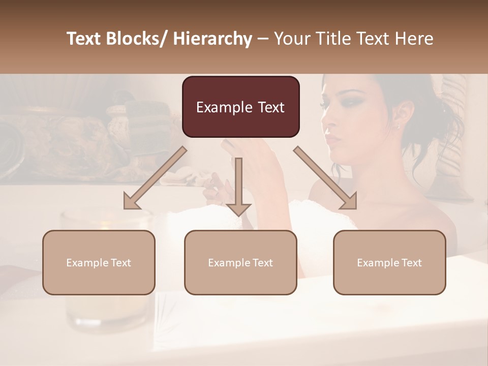 Wine Bath Glass PowerPoint Template