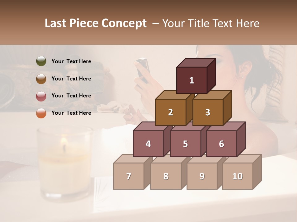 Wine Bath Glass PowerPoint Template