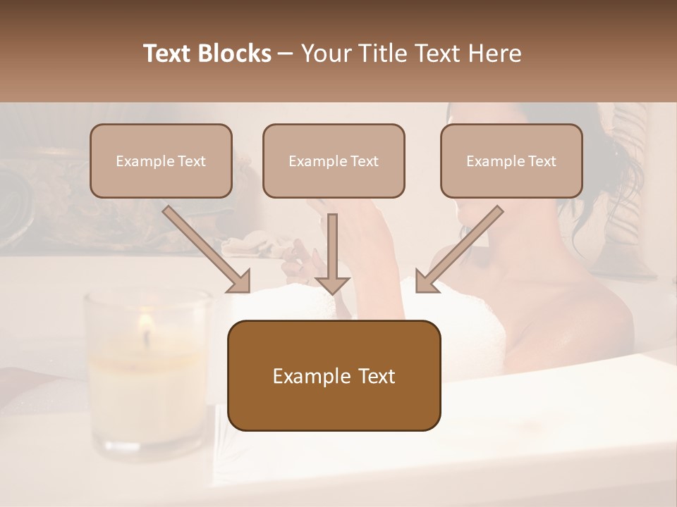 Wine Bath Glass PowerPoint Template