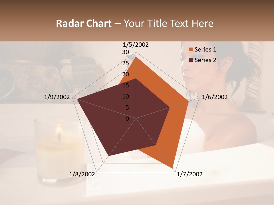 Wine Bath Glass PowerPoint Template