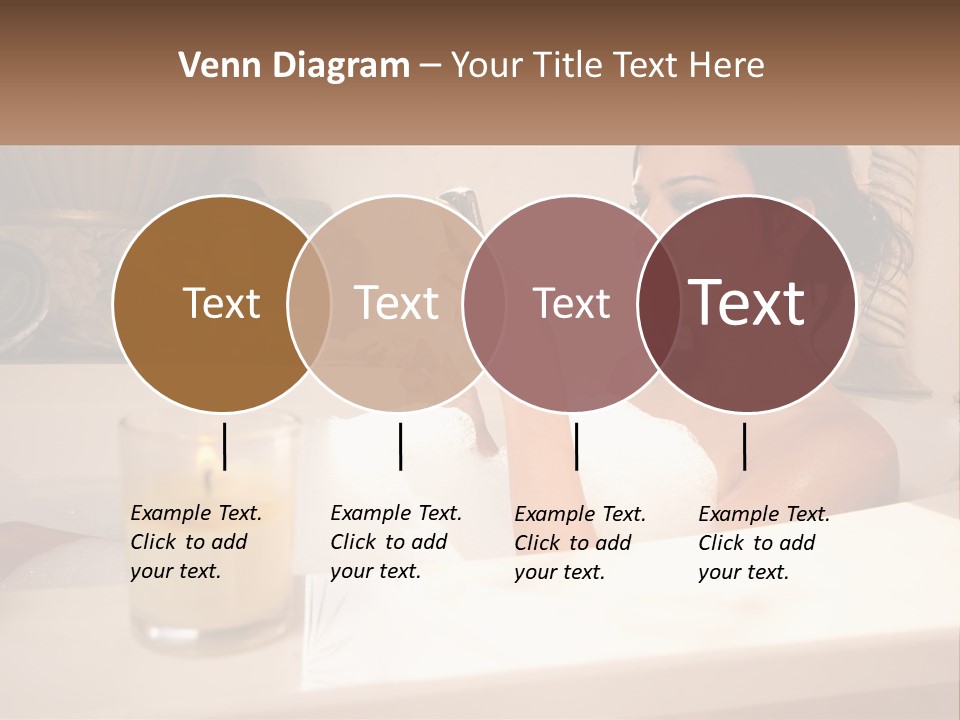 Wine Bath Glass PowerPoint Template