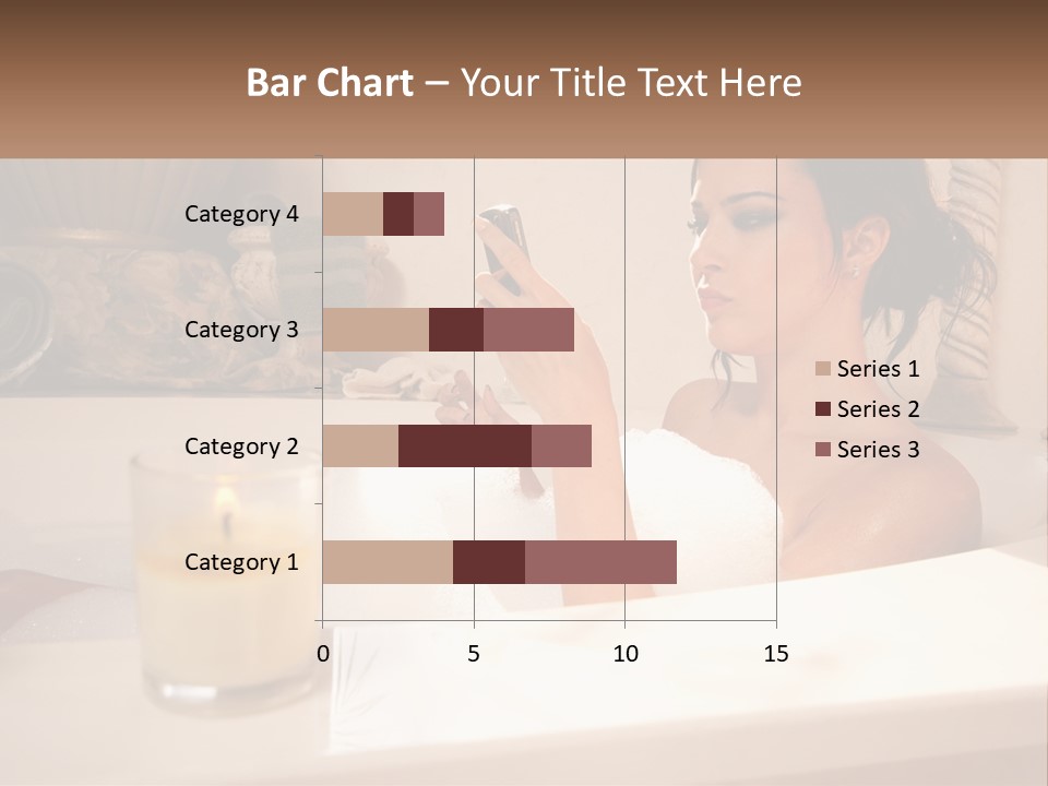 Wine Bath Glass PowerPoint Template