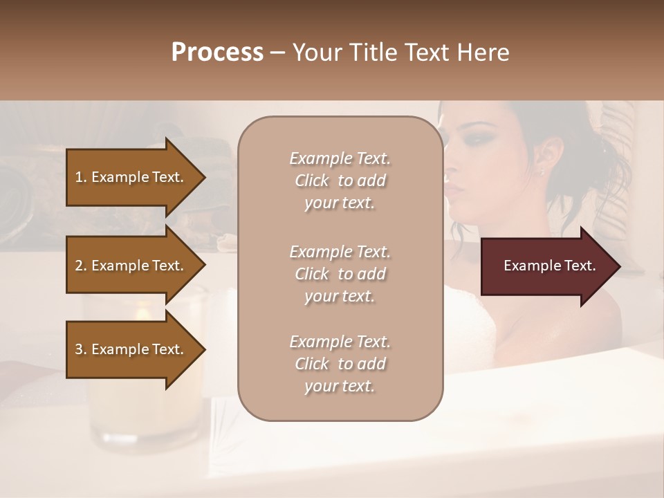 Wine Bath Glass PowerPoint Template