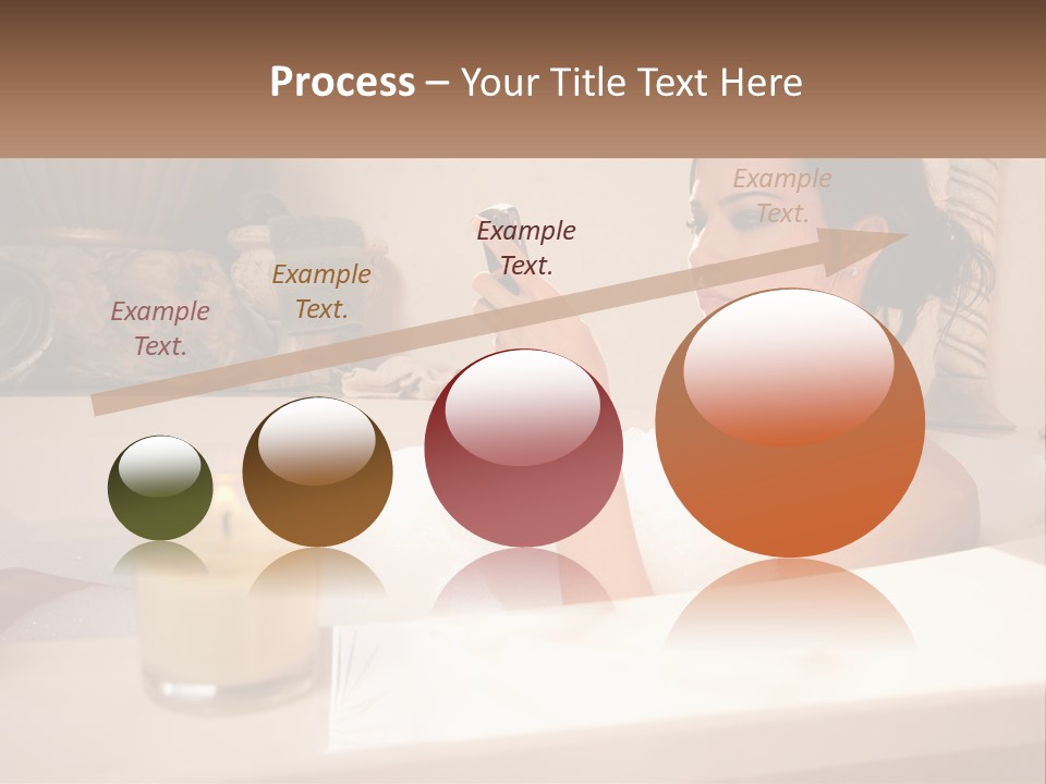 Wine Bath Glass PowerPoint Template