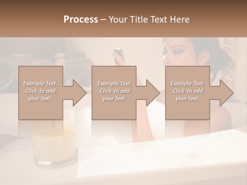 Wine Bath Glass PowerPoint Template