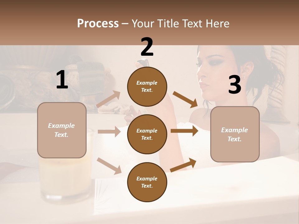 Wine Bath Glass PowerPoint Template