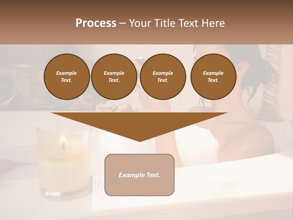Wine Bath Glass PowerPoint Template