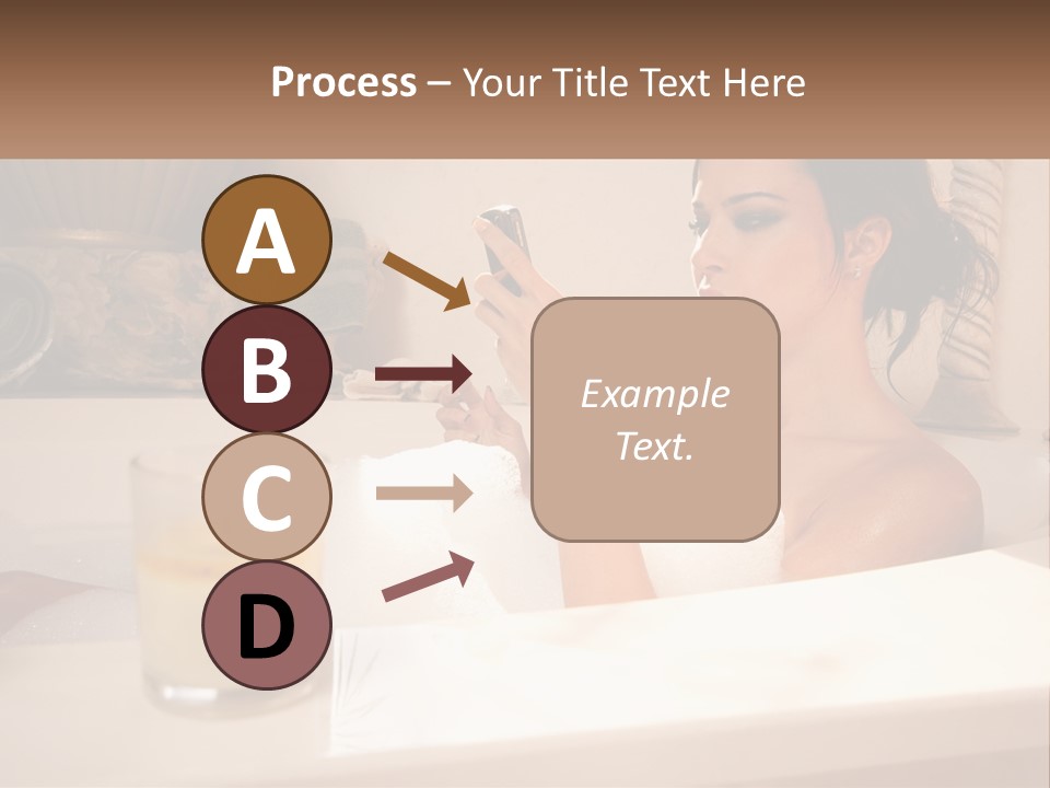 Wine Bath Glass PowerPoint Template
