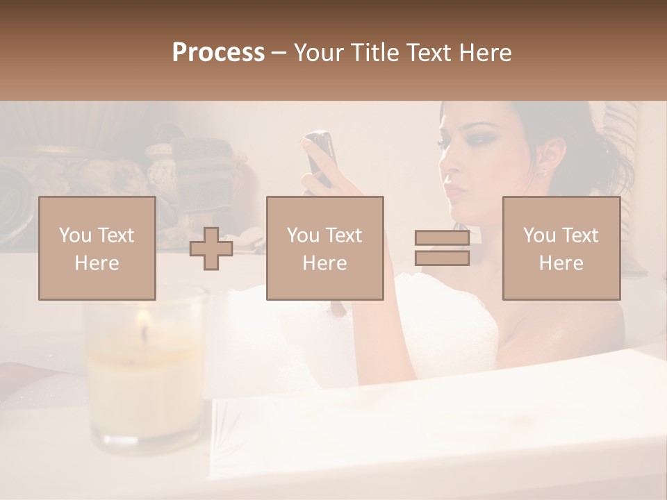 Wine Bath Glass PowerPoint Template