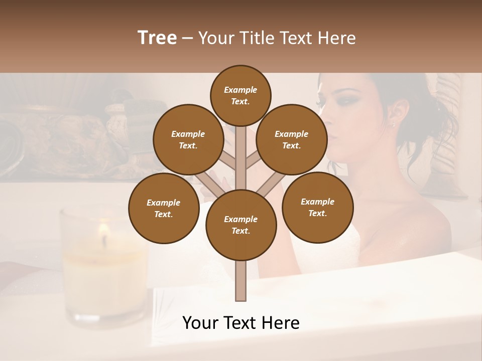 Wine Bath Glass PowerPoint Template