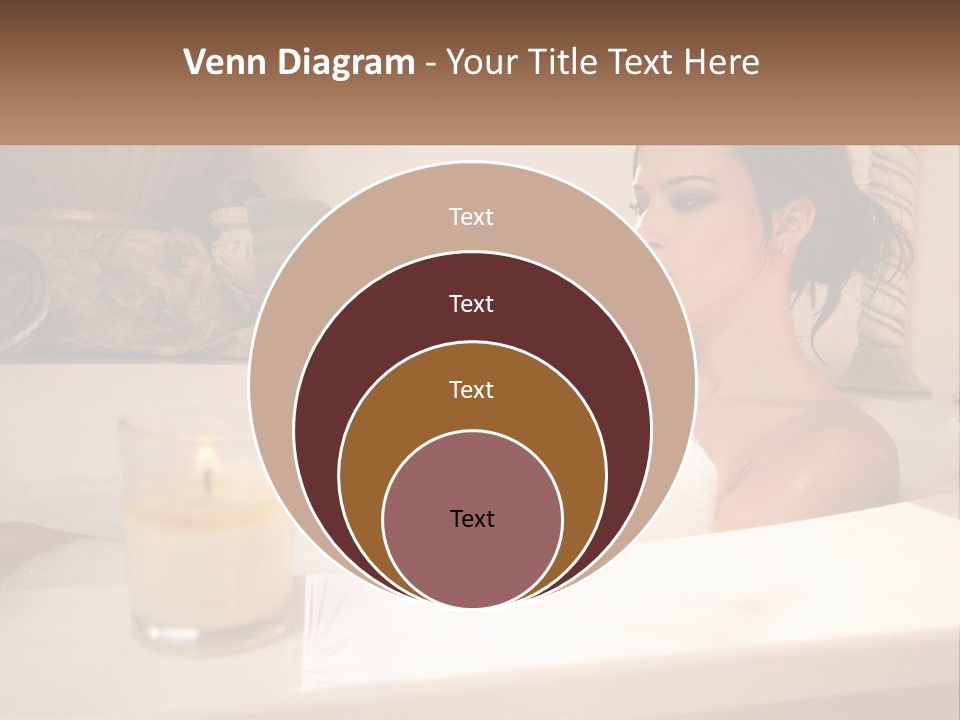 Wine Bath Glass PowerPoint Template