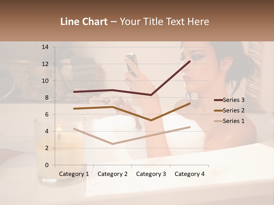 Wine Bath Glass PowerPoint Template