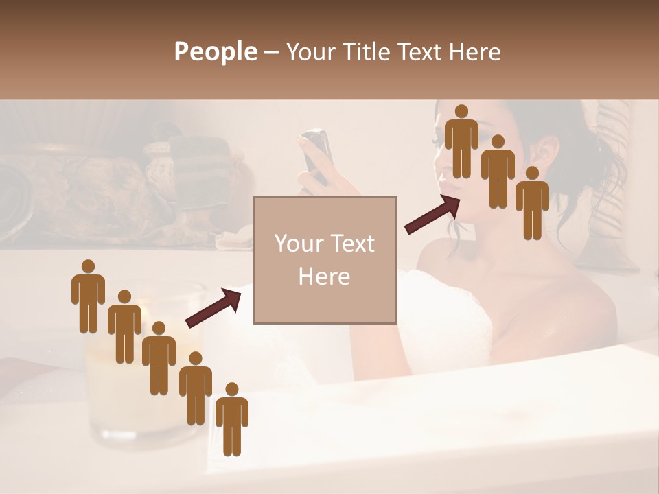 Wine Bath Glass PowerPoint Template