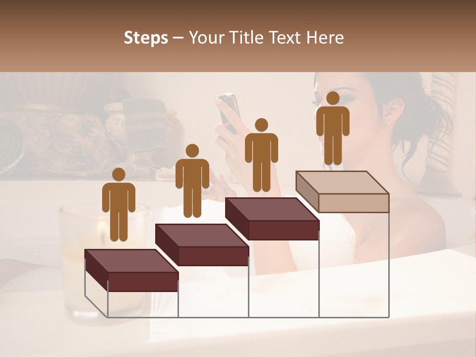 Wine Bath Glass PowerPoint Template