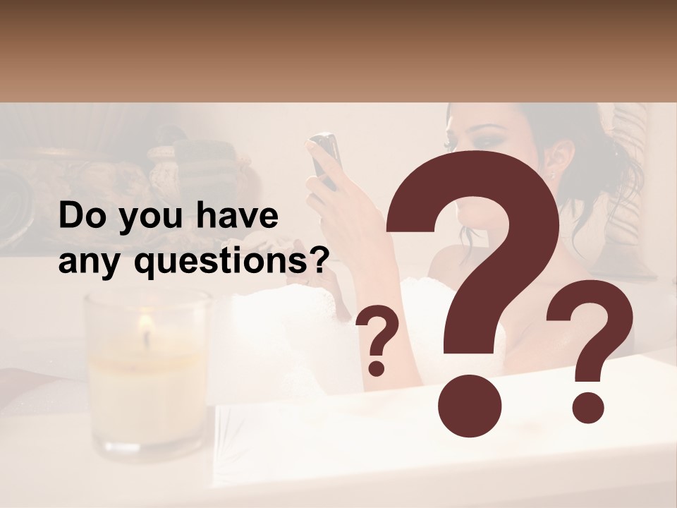 Wine Bath Glass PowerPoint Template