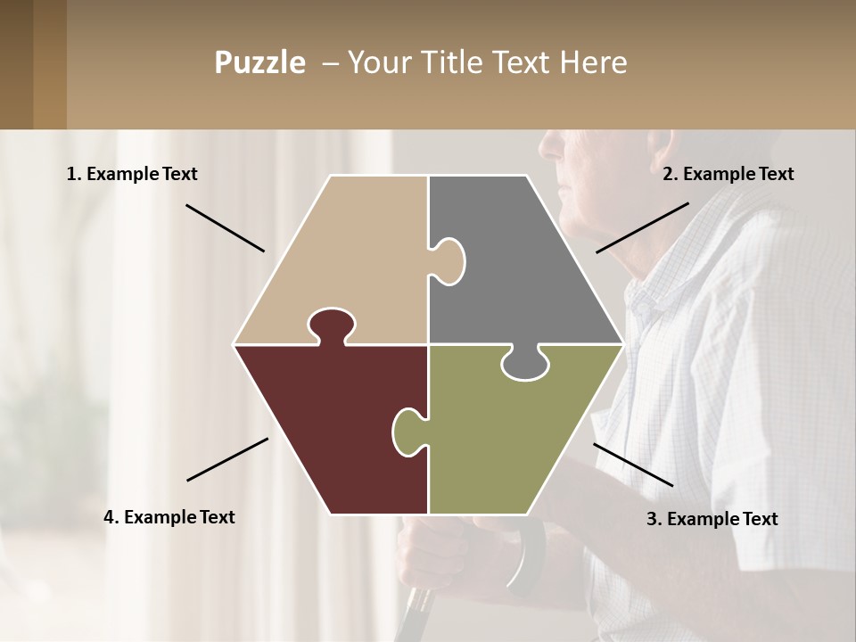 A Man Sitting In A Chair Looking Out A Window PowerPoint Template