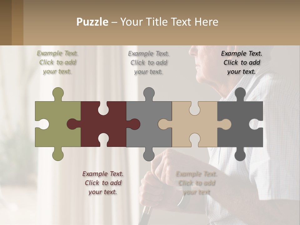 A Man Sitting In A Chair Looking Out A Window PowerPoint Template