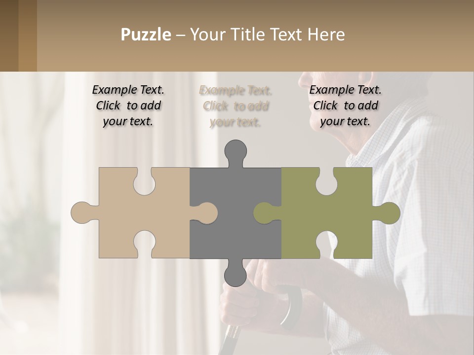 A Man Sitting In A Chair Looking Out A Window PowerPoint Template