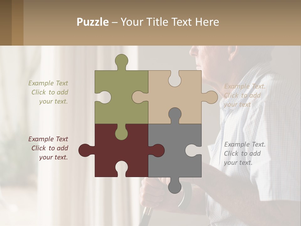 A Man Sitting In A Chair Looking Out A Window PowerPoint Template