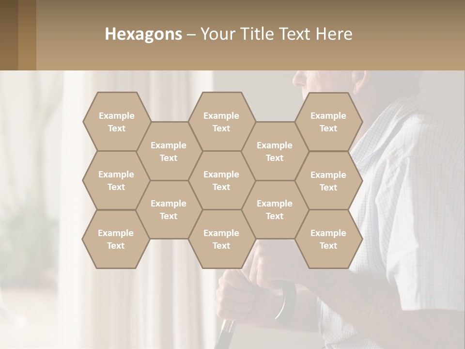 A Man Sitting In A Chair Looking Out A Window PowerPoint Template