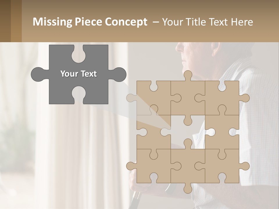 A Man Sitting In A Chair Looking Out A Window PowerPoint Template