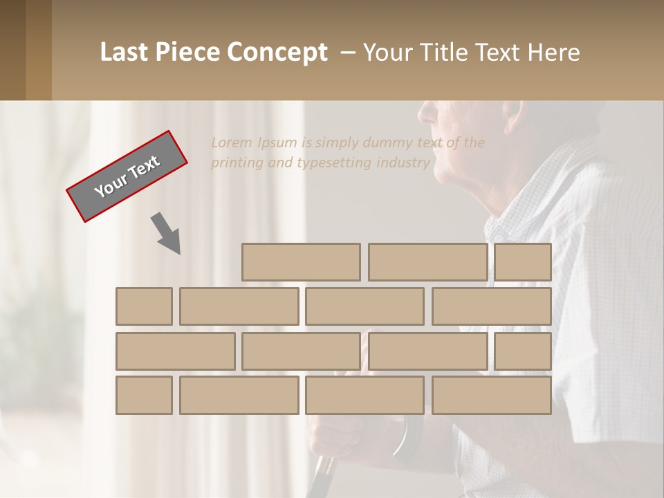 A Man Sitting In A Chair Looking Out A Window PowerPoint Template