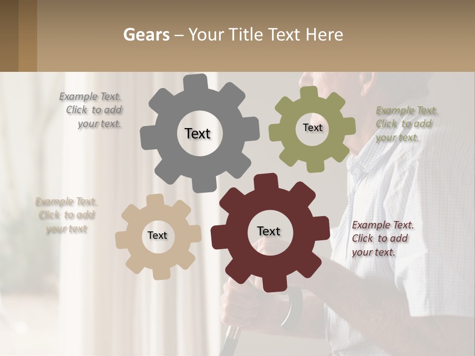 A Man Sitting In A Chair Looking Out A Window PowerPoint Template