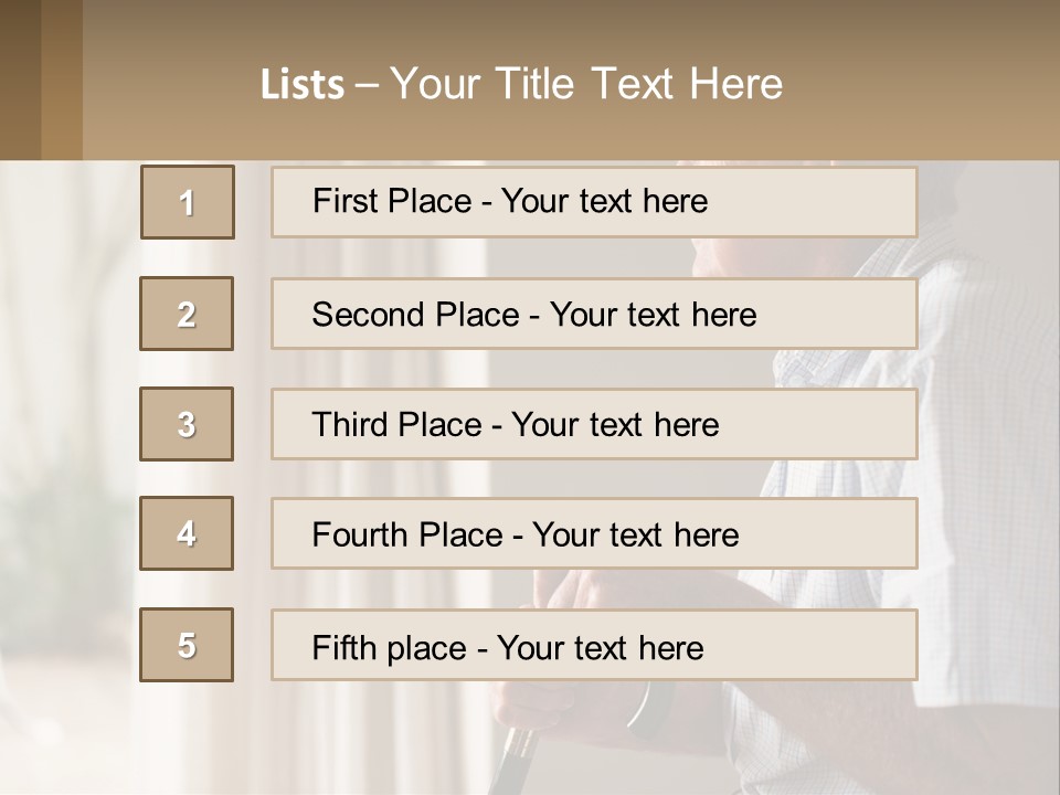 A Man Sitting In A Chair Looking Out A Window PowerPoint Template