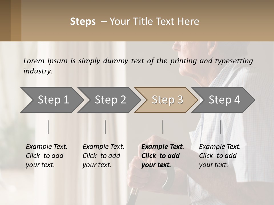 A Man Sitting In A Chair Looking Out A Window PowerPoint Template