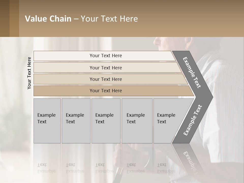 A Man Sitting In A Chair Looking Out A Window PowerPoint Template