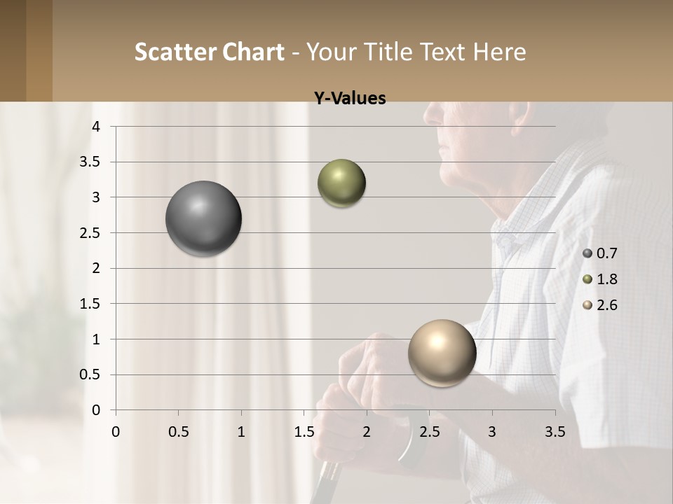 A Man Sitting In A Chair Looking Out A Window PowerPoint Template