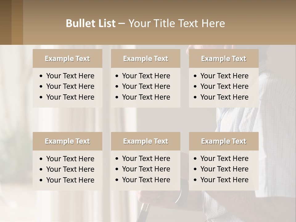 A Man Sitting In A Chair Looking Out A Window PowerPoint Template