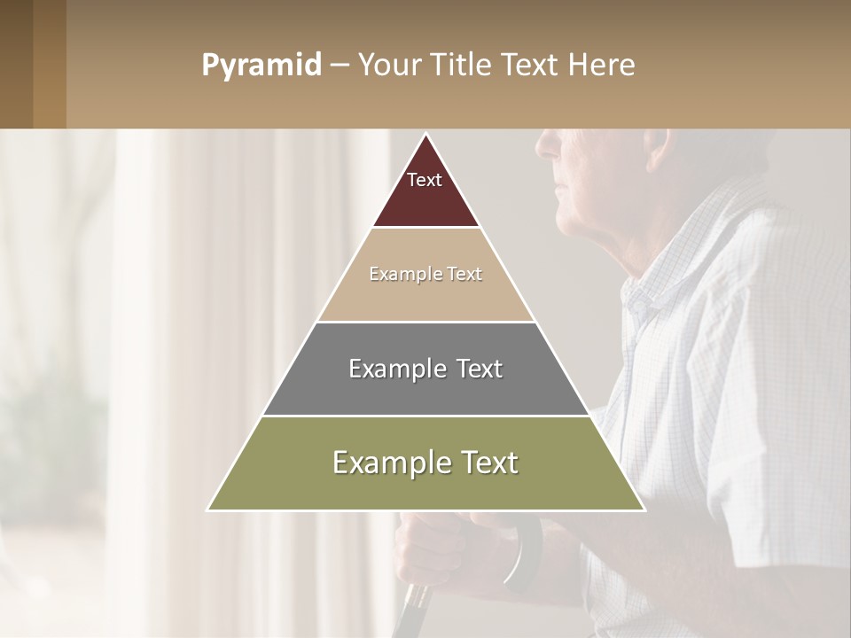 A Man Sitting In A Chair Looking Out A Window PowerPoint Template