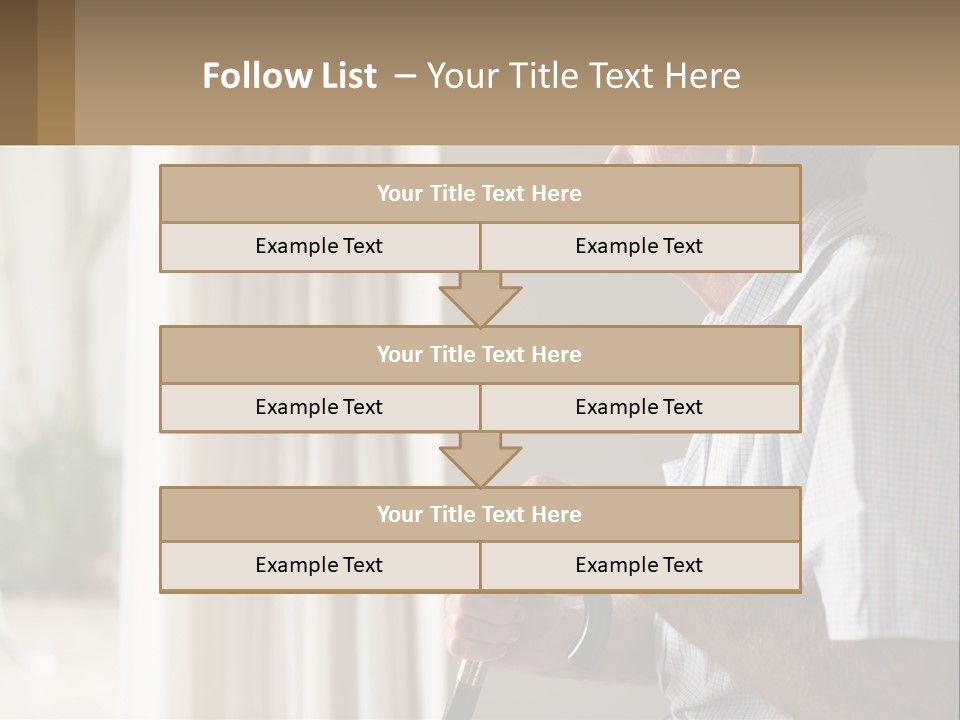 A Man Sitting In A Chair Looking Out A Window PowerPoint Template