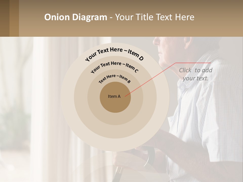 A Man Sitting In A Chair Looking Out A Window PowerPoint Template