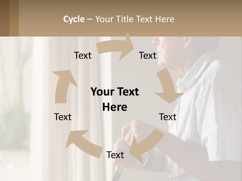 A Man Sitting In A Chair Looking Out A Window PowerPoint Template