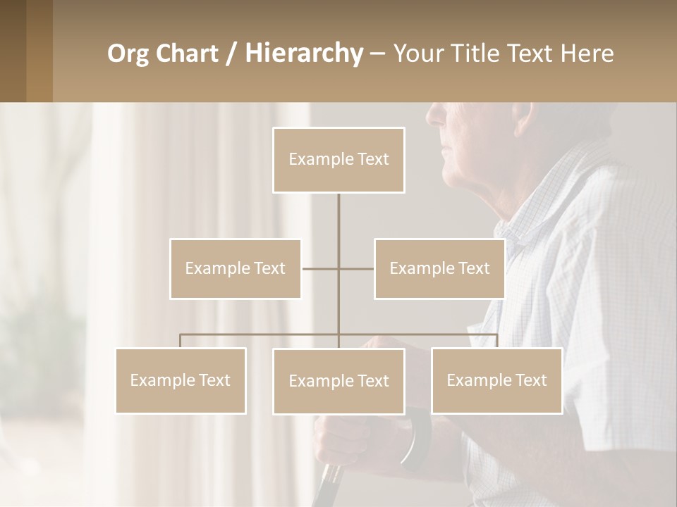 A Man Sitting In A Chair Looking Out A Window PowerPoint Template