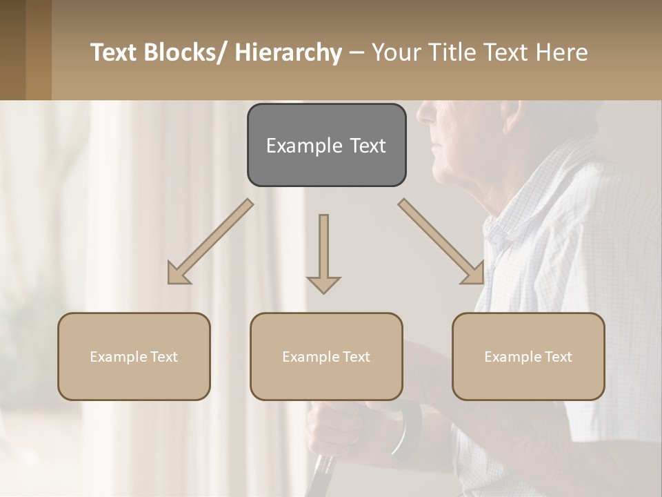 A Man Sitting In A Chair Looking Out A Window PowerPoint Template