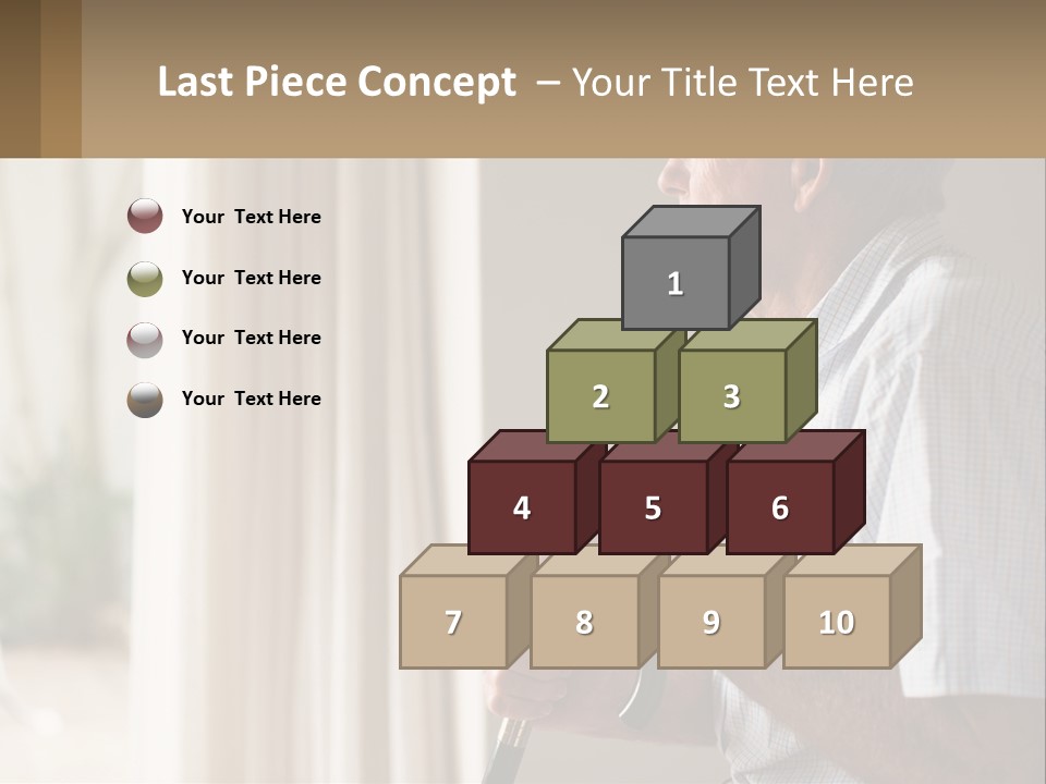 A Man Sitting In A Chair Looking Out A Window PowerPoint Template