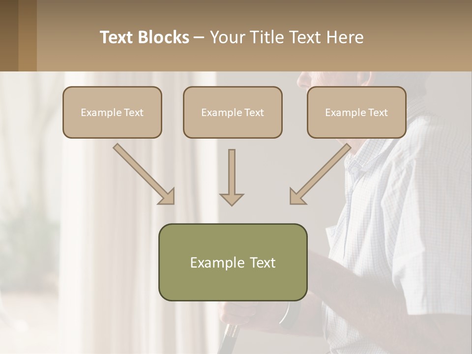 A Man Sitting In A Chair Looking Out A Window PowerPoint Template