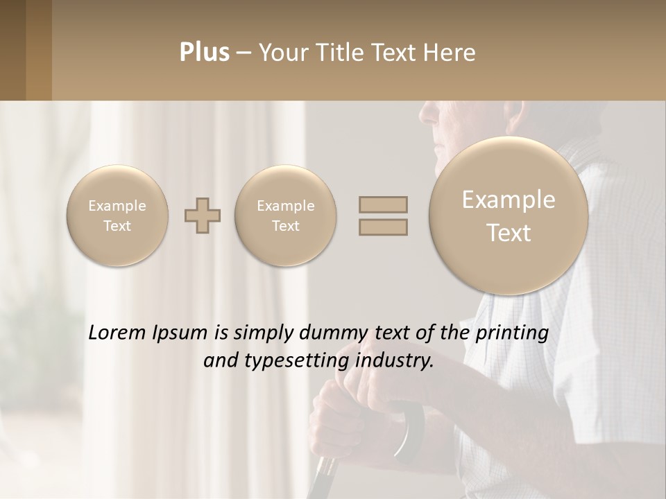 A Man Sitting In A Chair Looking Out A Window PowerPoint Template