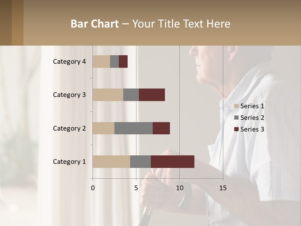 A Man Sitting In A Chair Looking Out A Window PowerPoint Template