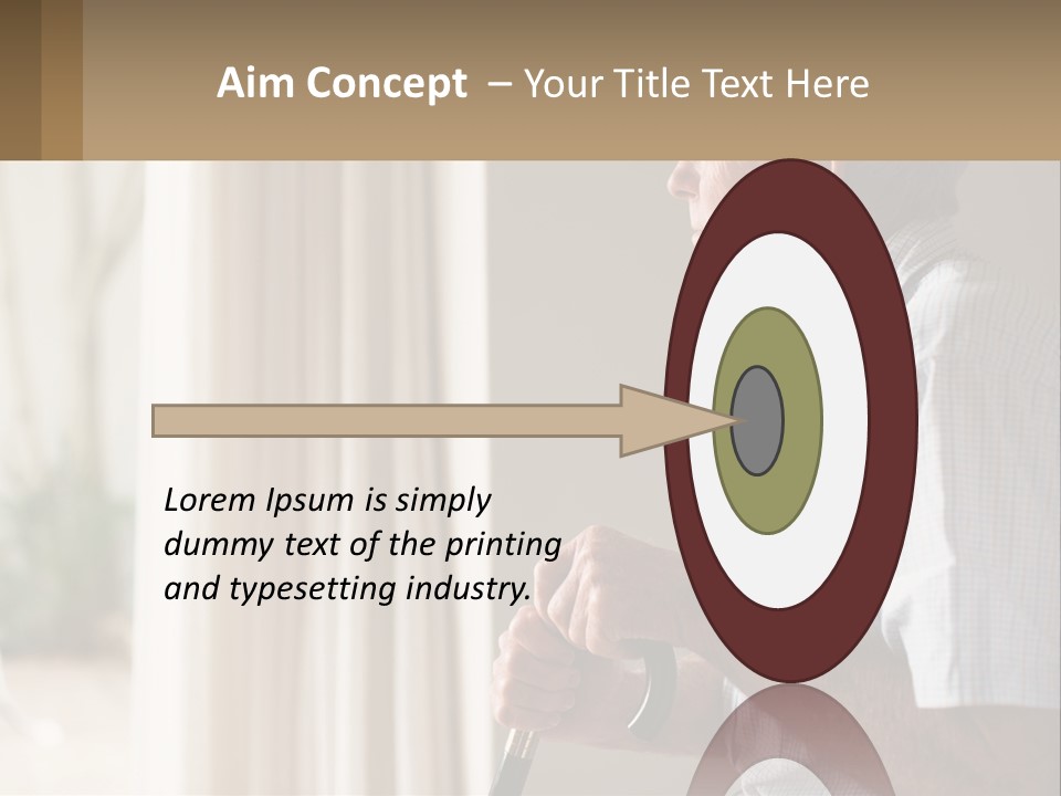 A Man Sitting In A Chair Looking Out A Window PowerPoint Template