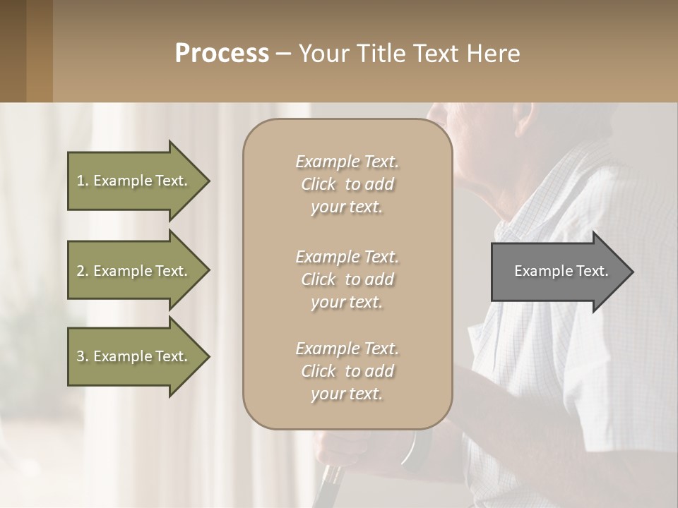 A Man Sitting In A Chair Looking Out A Window PowerPoint Template