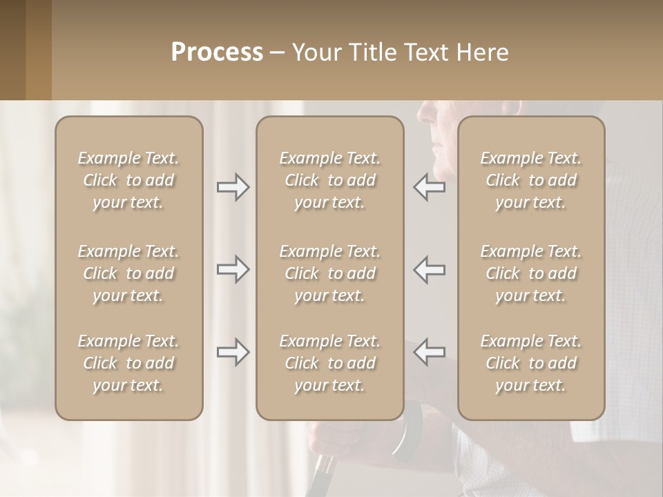 A Man Sitting In A Chair Looking Out A Window PowerPoint Template