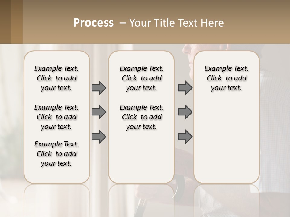 A Man Sitting In A Chair Looking Out A Window PowerPoint Template